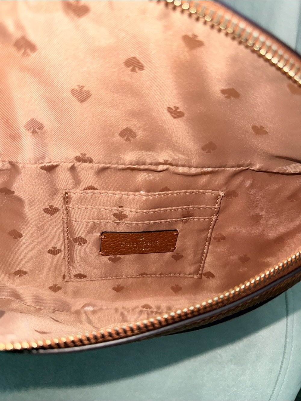 kate spade New York Chestnut Brown Pebbled Leather Crossbody Belt Bag - Picture 11 of 13